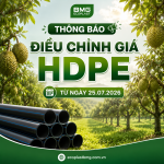 THÔNG BÁO: Điều chỉnh giá sản phẩm HDPE Ecoplast từ 25.07.2026